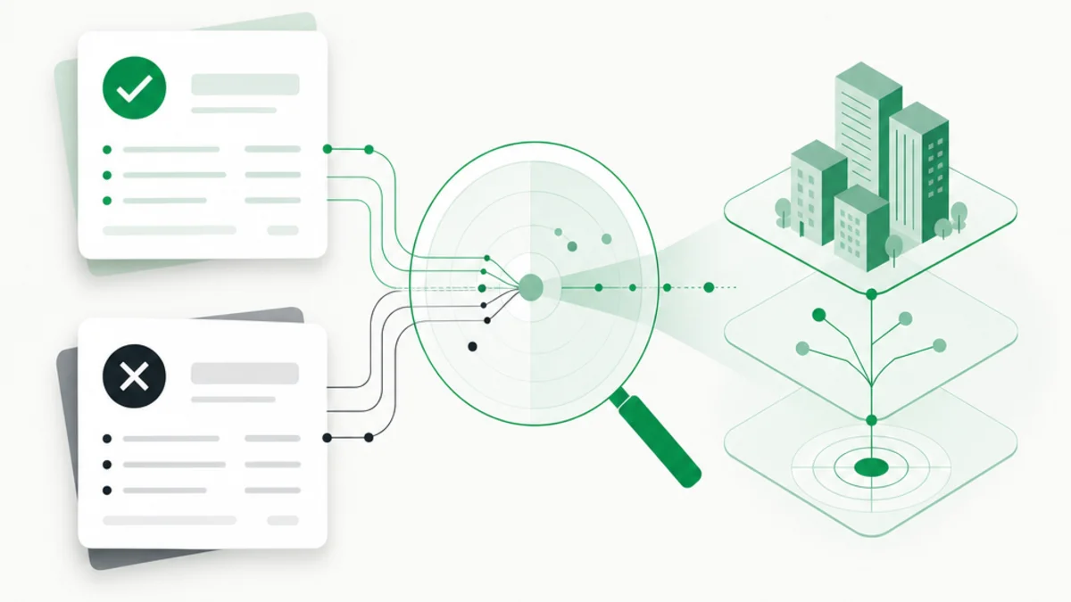 Win and loss records revealing a layered ideal customer profile through signal analysis